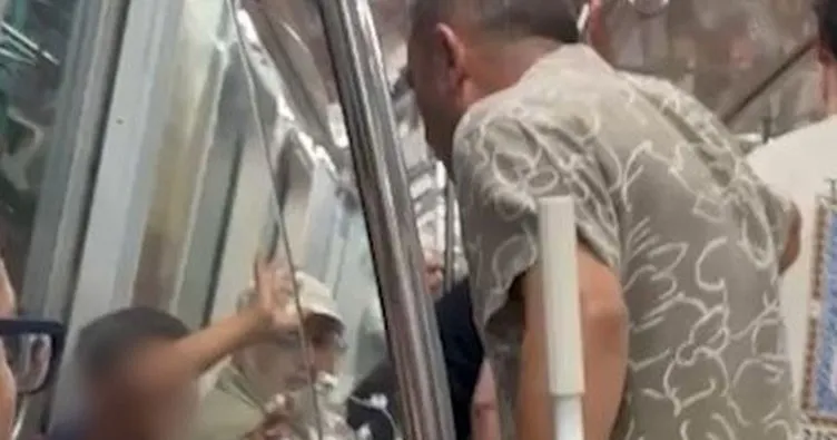 Metroda çocuğa şiddet uygulayan şahıs gözaltına alındı