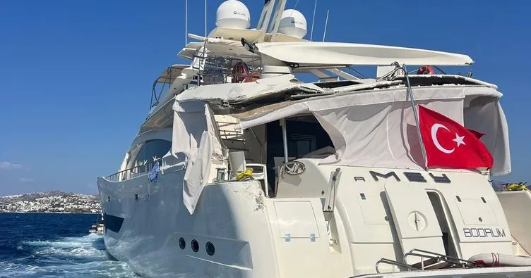 Milyon dolarlık mega yat, motoryatı ezip geçti