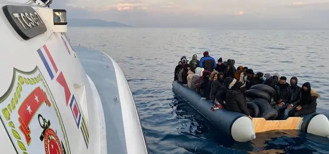 Yunanistan unsurlarınca geri itilmişlerdi!  22 düzensiz göçmen kurtarıldı