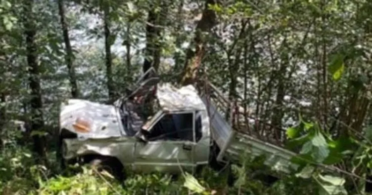 Kamyonet uçuruma yuvarlandı: 1 ölü