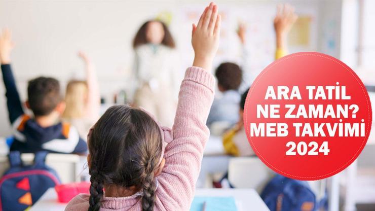 Ara tatil ne zaman 2024? Kasım ayı ara tatil tarihi MEB!