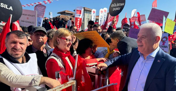 Başkan Bozbey’den teröre ve şiddete karşı yaşam hakkına destek