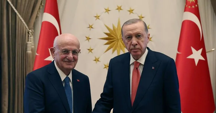 Başkan Erdoğan eski TBMM Başkanı Kahraman’ı kabul etti