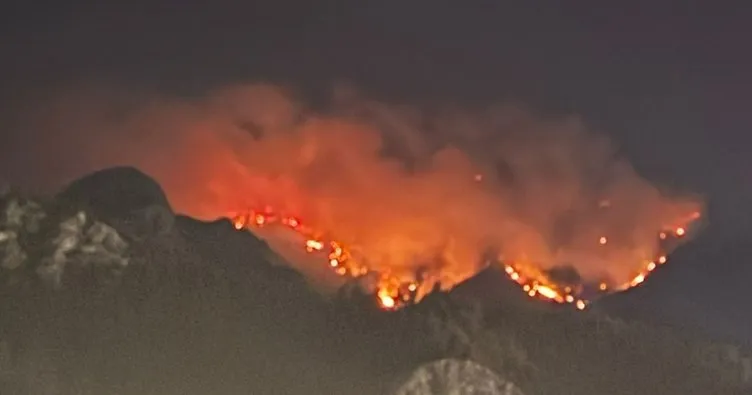 Denizli’deki orman yangını 2 gündür sürüyor