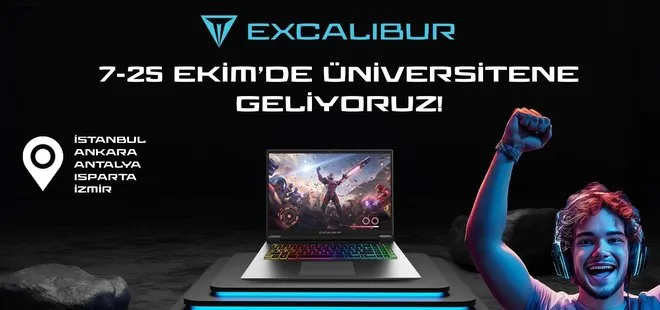 Excalibur oyun bilgisayarlarıyla kampüste heyecan başlıyor