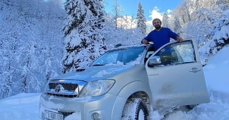 Rize’li vatandaşın yaylada karşılaştığı ayı ile diyaloğu sosyal medyada büyük ilgi gördü: Git yat, kar yağdı, gezme buralarda