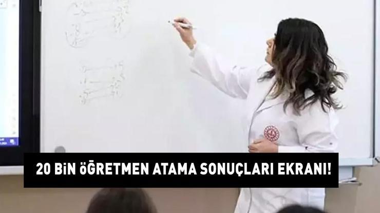 20 BİN ÖĞRETMEN ATAMA SONUÇLARI AÇIKLANDI 2024: MEB 20 Bin öğretmen atama sonuçları nasıl öğrenilir? Kura çekimi yapıldı: MEB E-devlet ekranı!
