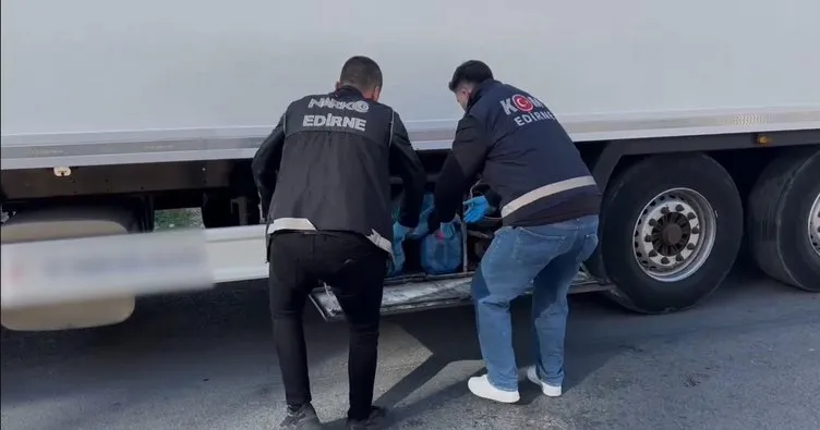 Edirne’de nefes kesen operasyon: TIR parkında milyonluk kokain