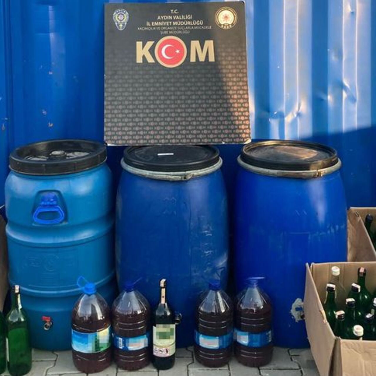 Aydın’da sahte içki operasyonu: 3 gözaltı