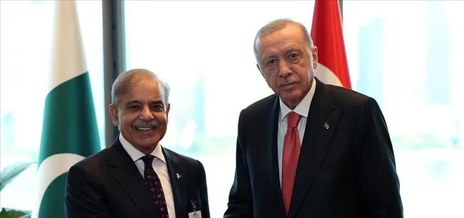 Başkan Erdoğan Pakistan Başbakanı Şahbaz Şerif ile görüştü