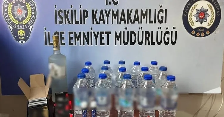 Çorum’da kaçak alkol operasyonu