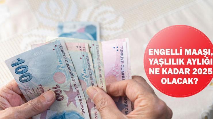 Engelli maaşı, yaşlılık aylığı (65 yaş aylığı) ne kadar 2025 olacak?
