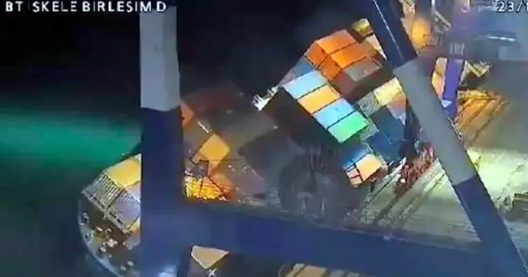 İstanbul’da korku dolu dakikalar! Konteyner gemisi yan yattı 15 personelin 5’i denize atladı