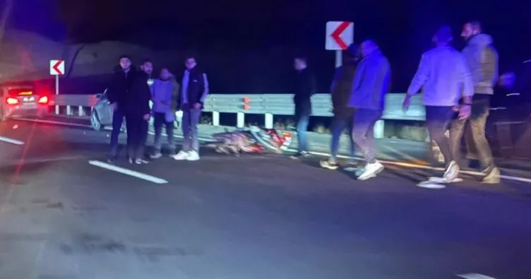 Metrelerce sürüklenen motosikletli sürücü hayatını kaybetti