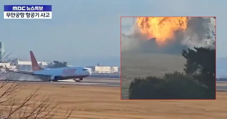 SON DAKİKA | Güney Kore’de uçak kazası! 181 kişi bulnuyordu: Uçak alev topuna döndü