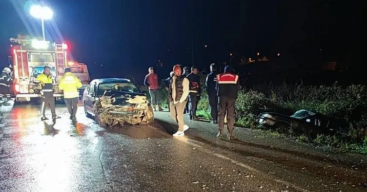 Samsun’da iki otomobil çarpıştı: 1 ölü, 4 yaralı