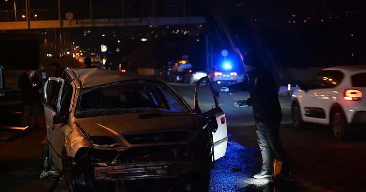 Takla atan otomobil dehşet saçtı: 1 ölü, 2 yaralı