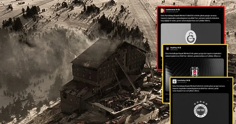 Bolu’daki yangın faciası sonrası kulüplerden başsağlığı mesajı!