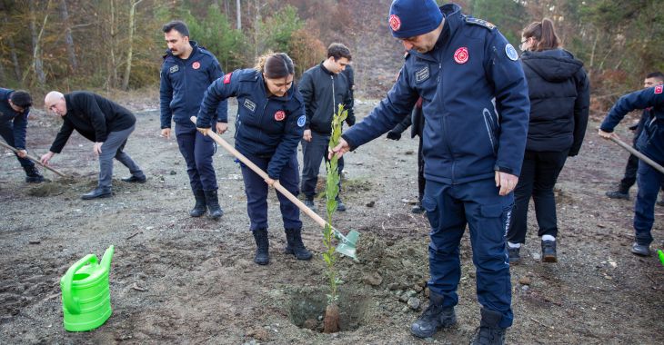 Büyükşehir’den kahraman itfaiyecilerin anısına hatıra ormanı