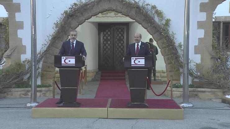 SON DAKİKA HABERİ… Dışişleri Bakanı Hakan Fidan KKTC’de: İki devletli çözüm için umutluyum