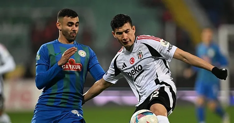 Son dakika haberi: Rizespor-Beşiktaş maçında kazanan yok! Mert Günok maça damga vurdu