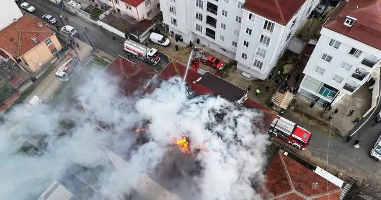 Çerkezköy’de yürekleri ağza getiren yangın