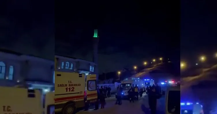 Teravih namazında gaz sızıntısı: 16 kişi hastanelik oldu