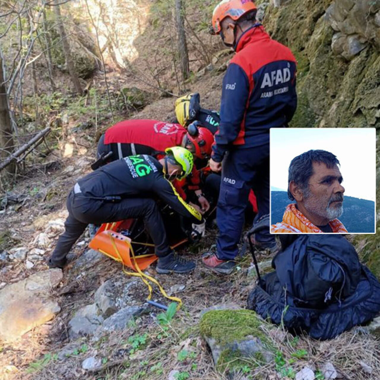 Mantar için uçurumda can verdi!