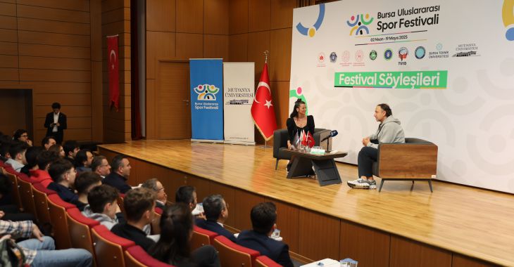 Orhun Ene, Bursa Uluslararası Spor Festivali’nin konuğu oldu