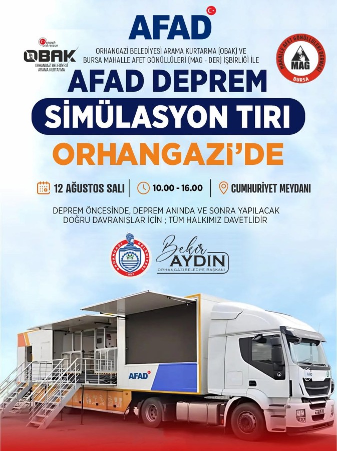 AFAD Deprem Simülasyon Tırı Orhangazi’de