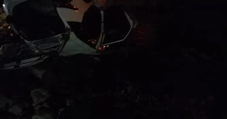 Otomobil nehre uçtu: 1 ölü, 1 yaralı, 1 kayıp