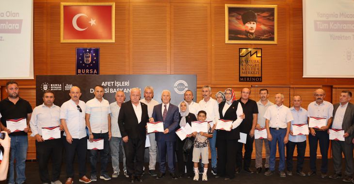 Başkan Bozbey’den alev savaşçılarına teşekkür