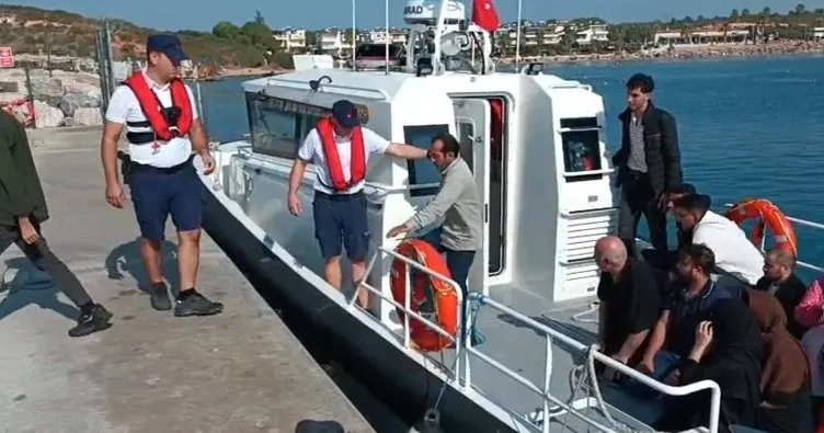 Bodrum’da can salındaki 19 göçmen kurtarıldı