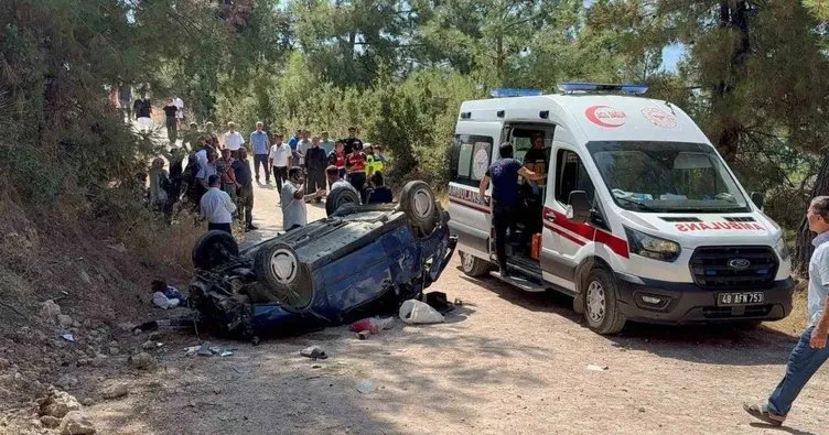 Düğüne giden aile kaza geçirdi! 2 kişi öldü, 5 kişi yaralandı