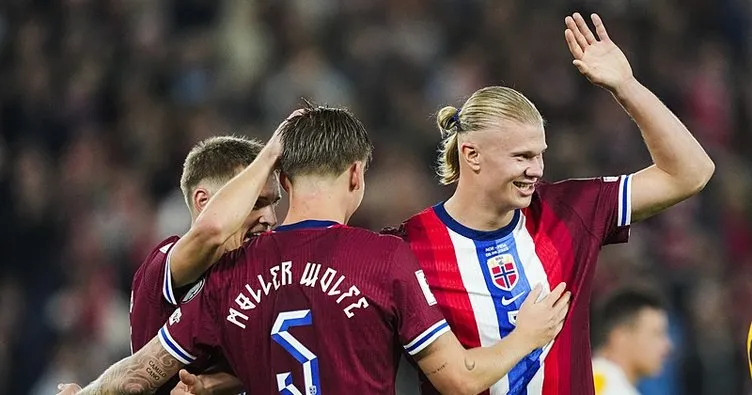 Erling Haaland’ın şov yaptığı maçta Norveç, Moldova’ya 11 gol attı!