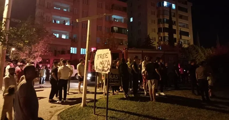 Gece lambası itfaiye ekiplerini alarma geçirdi