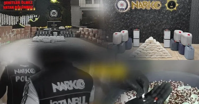 İstanbul’da dev uyuşturucu operasyonu: 366,5 kg uyuşturucu madde ile 1 milyon 572 bin adet hap ele geçirildi