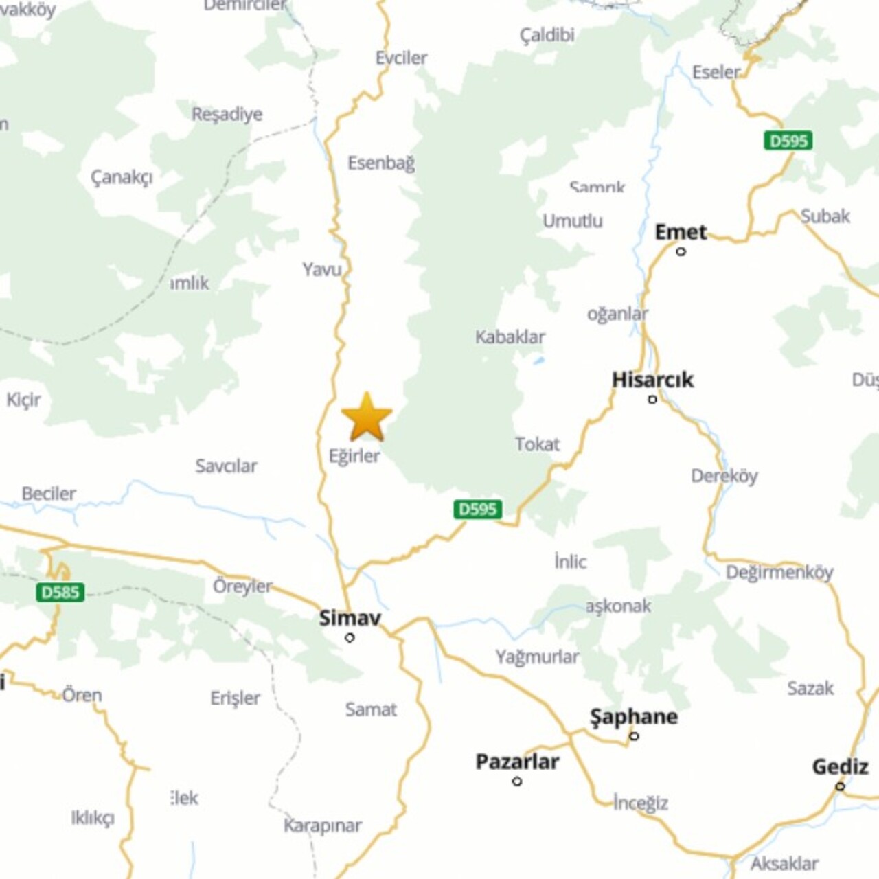 Kütahya Simav’da 5,4 büyüklüğünde deprem!