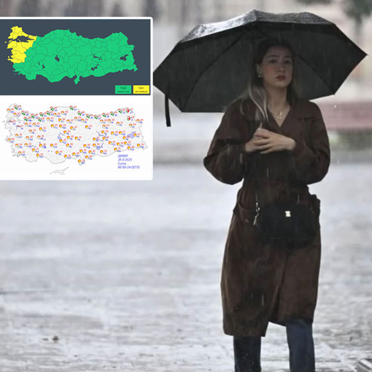 Sağanak ve fırtına! 11 kent için ‘sarı’ alarm! Hızı: 70 km olacak…