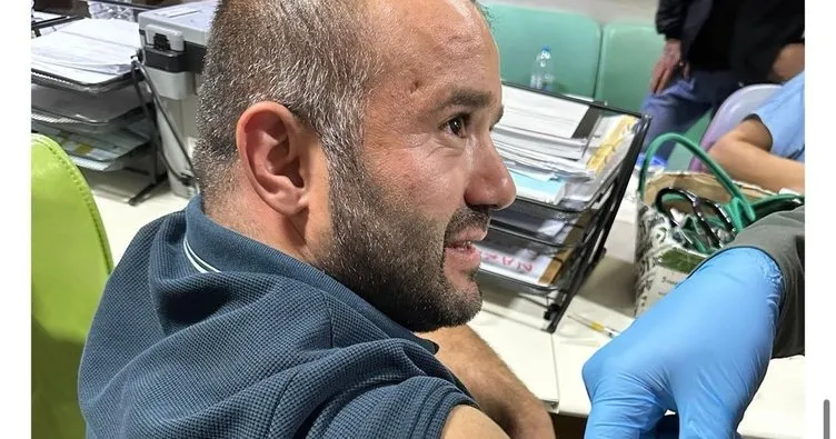 Sokak köpeği muhtarın kolunu parçaladı