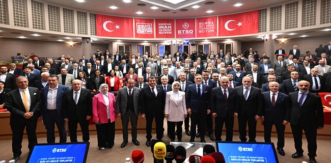 Aile ve Sosyal Hizmetler Bakanı Göktaş BTSO Meclisi’nin Konuğu Oldu