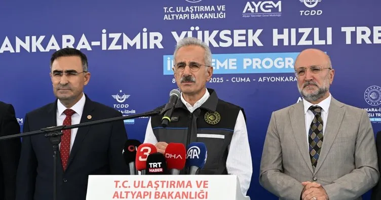 Bakan Uraloğlu açıkladı: Ankara-Afyonkarahisar arası seyahat süresi 1 saat 40 dakikaya düşecek