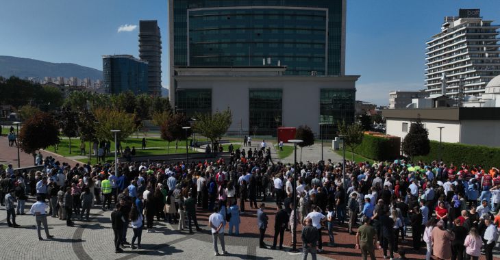 Büyükşehir Belediyesi’nde gerçeği aratmayan tatbikat