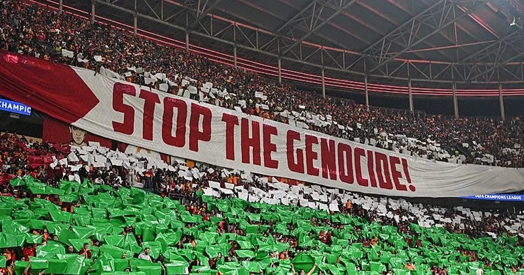 Galatasaray’ın Filistin koreografisinden rahatsız oldular! İsrail medyasından skandal paylaşım…