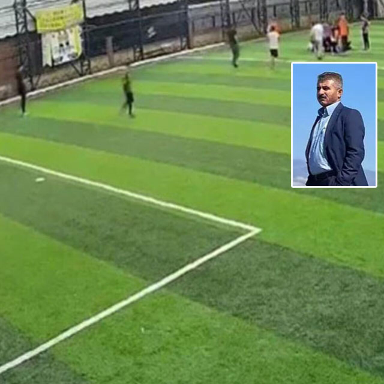 Maç bir anda durdu… Arkadaşları yanına koştu!