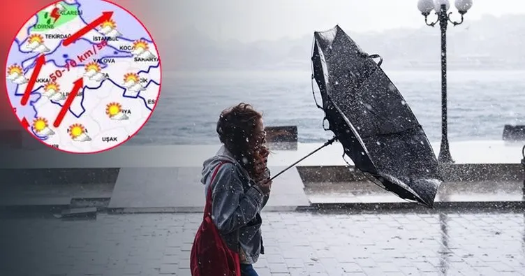 Meteoroloji Genel Müdürlüğü açıkladı |İstanbul Valiliği’nden dışarı çıkacaklara uyarı: Saatte 75 km’ye ulaşacak!