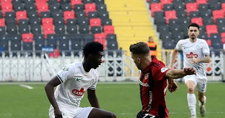 4 gollü maçta kazanan çıkmadı! Gaziantep FK ile Çaykur Rizespor yenişemedi…