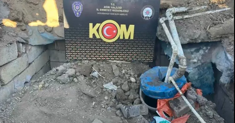 Ağrı’da yeraltına gömülü tankta 3 bin 562 litre kaçak motorin ele geçirildi