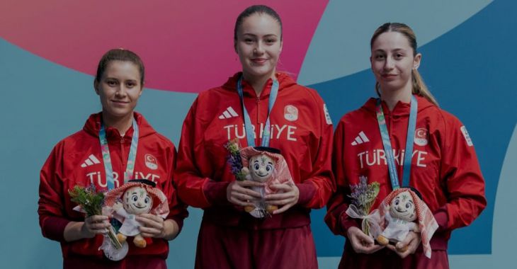 Belediyesporlu Özge Yılmaz’dan gümüş madalya