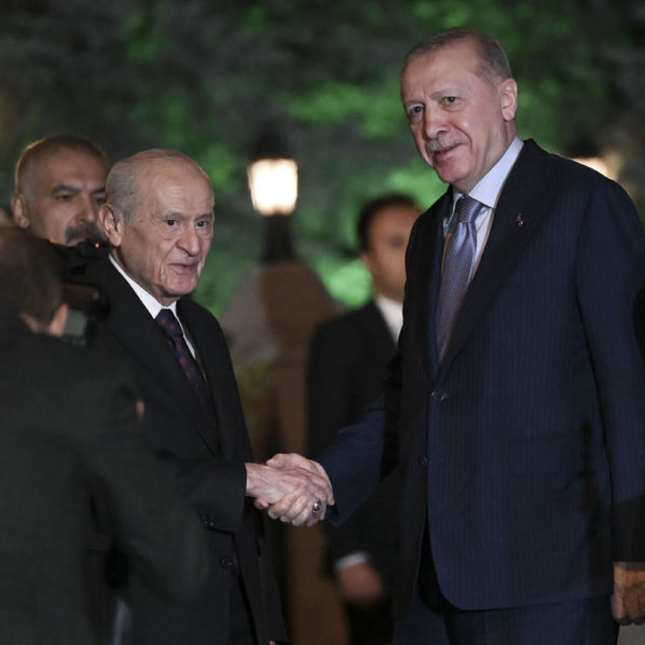 Cumhurbaşkanı Erdoğan ile Bahçeli görüşüyor